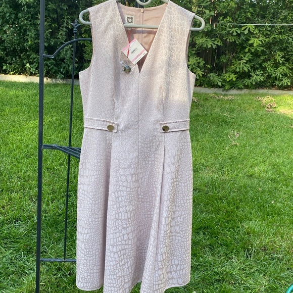 ANNE KLEIN Blush Pink Dress Size 10 NWT - Picture 4 of 16
